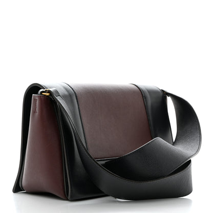 Celine Shiny Smooth Calfskin Medium Frame Shoulder Bag Steel Blue Plum 3 of 12