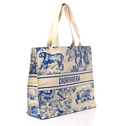 Christian Dior Straw Dioriviera Tote Beige 3 of 9