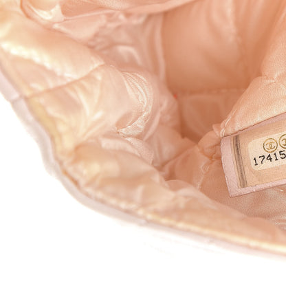 Chanel Lambskin Quilted Flap Cosmetic Case Light Pink 7 of 11