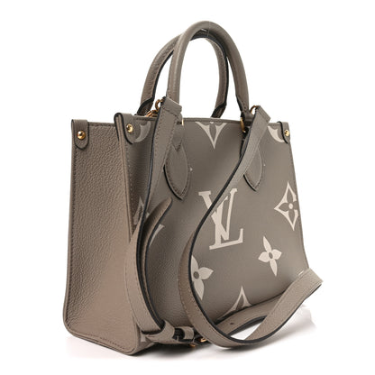 Louis Vuitton Empreinte Monogram Giant Onthego PM Tourterelle Creme 3 of 10