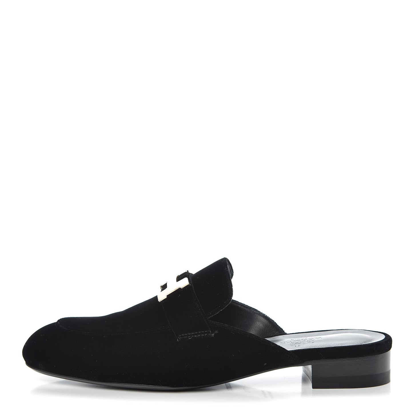 Velvet Trocadero Mule 37.5 Black