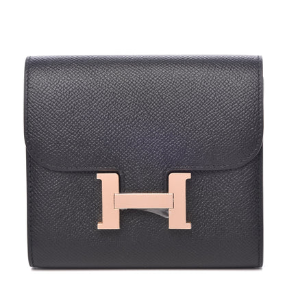 Hermes Epsom Constance Short Wallet Black 1 of 8
