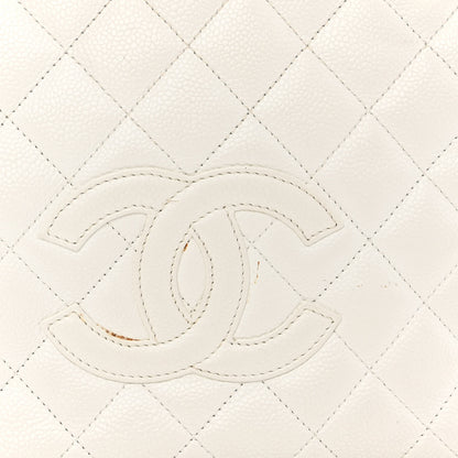 Chanel Caviar Quilted Petit Timeless Tote PTT White 11 of 14