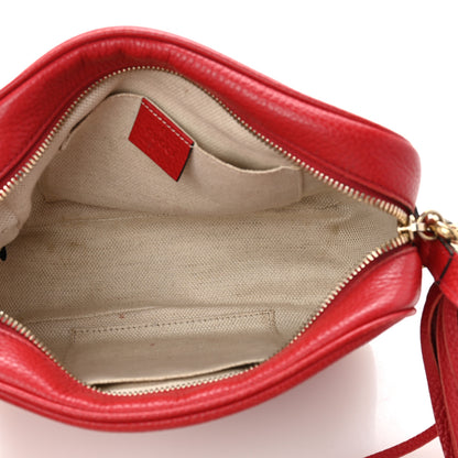 Gucci Pebbled Calfskin Small Soho Disco Bag Tabasco Red 5 of 12