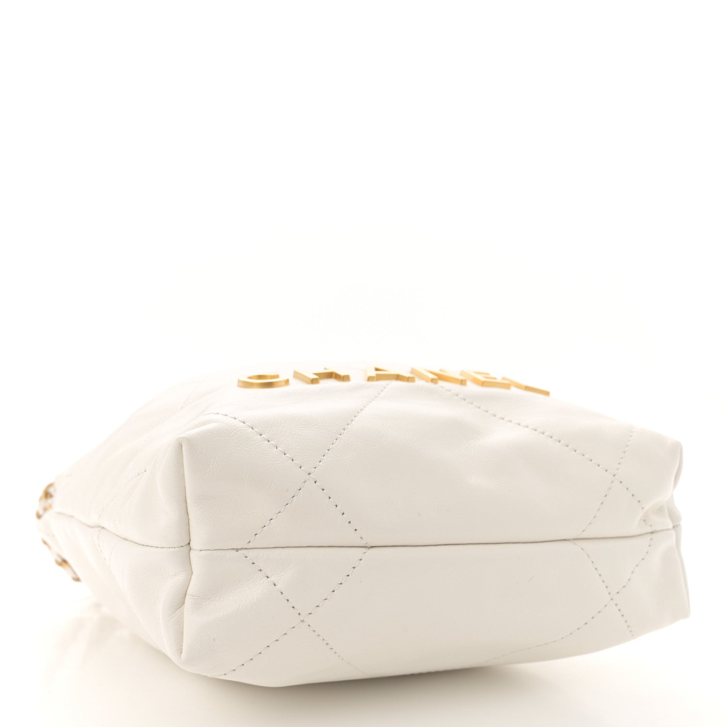Chanel Shiny Calfskin Quilted Mini Chanel 22 White 4 of 10
