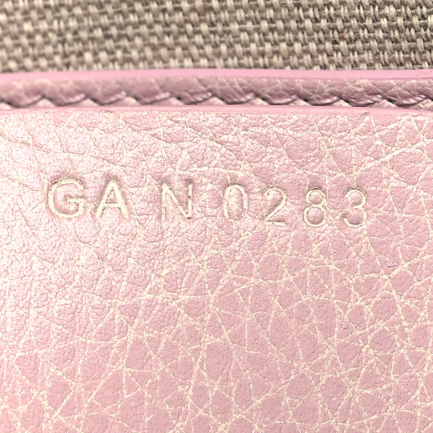 Tumbled Calfskin Medium Voyou Bag Old Pink