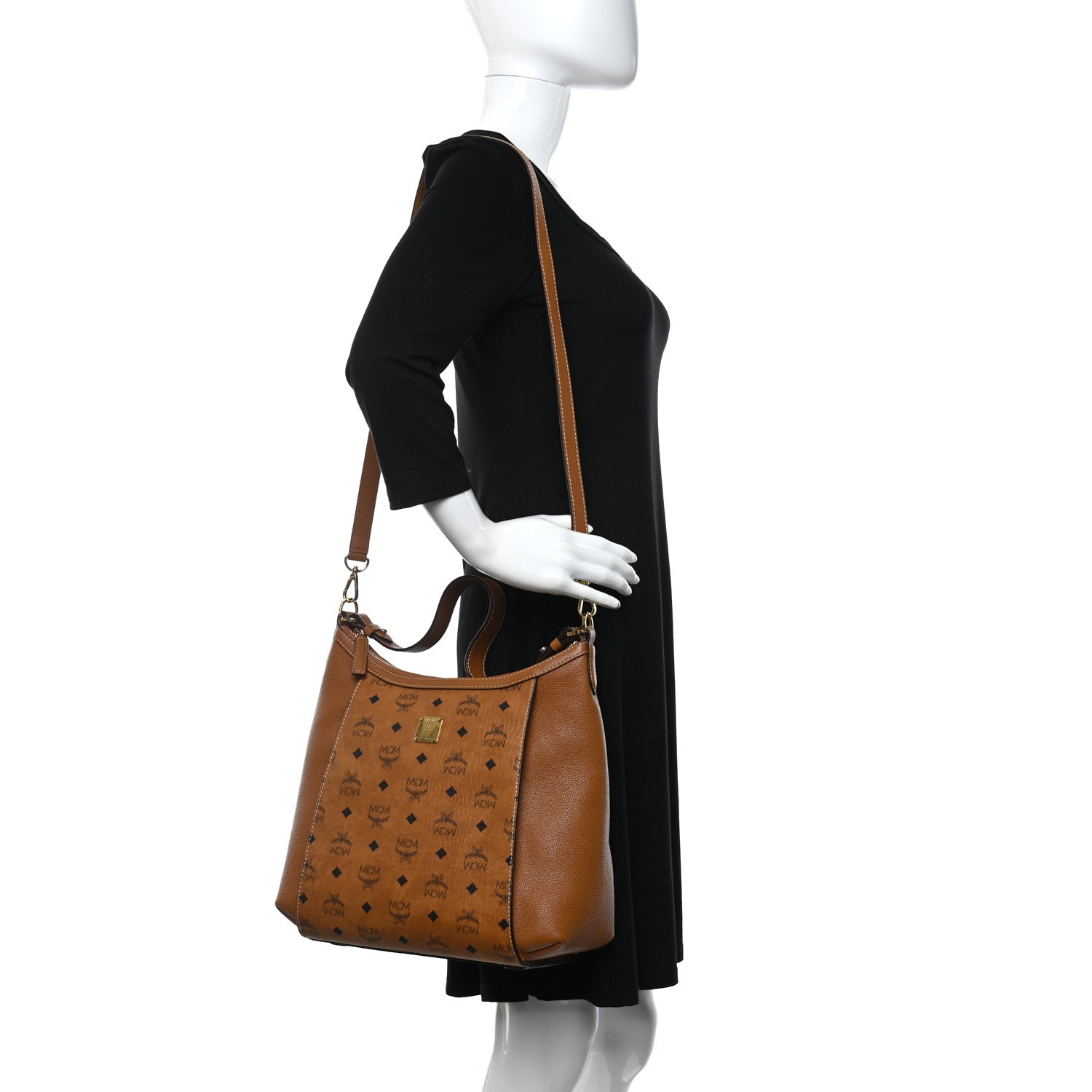 MCM Visetos Medium Luisa Hobo Cognac 2 of 11