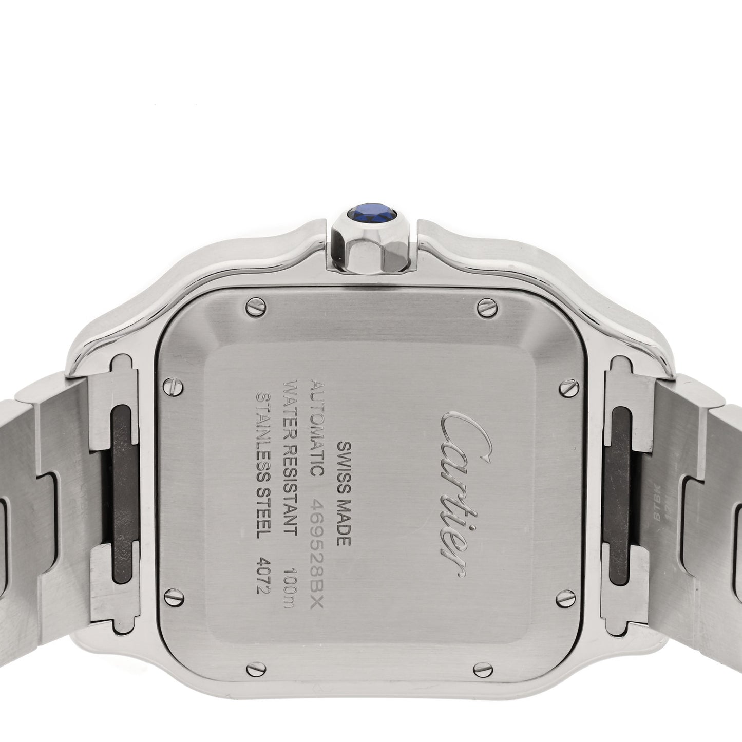 Stainless Steel 39.8mm Santos De Cartier Automatic Watch