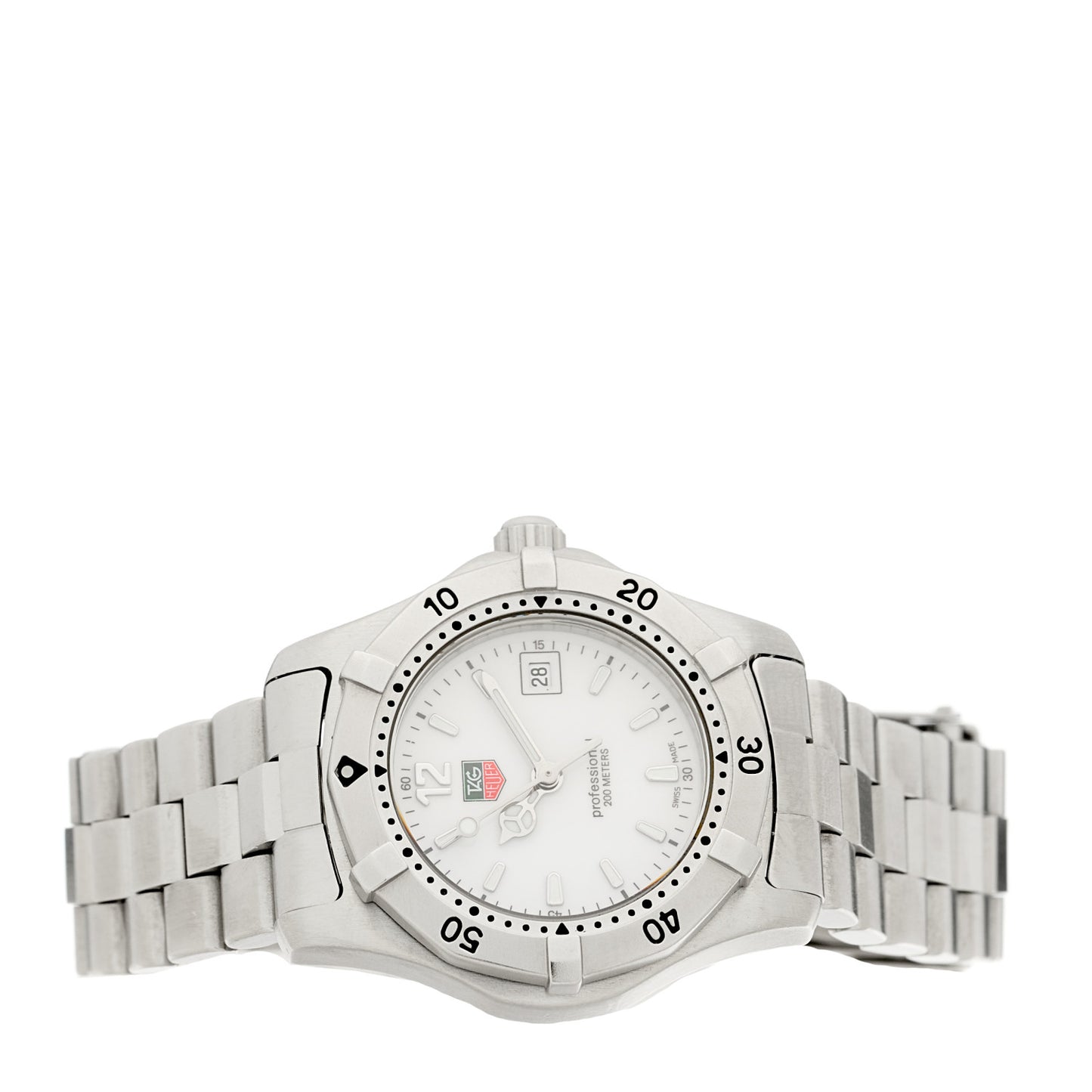 Stainless Steel 28mm Professional 200M Quartz Watch White WK1311