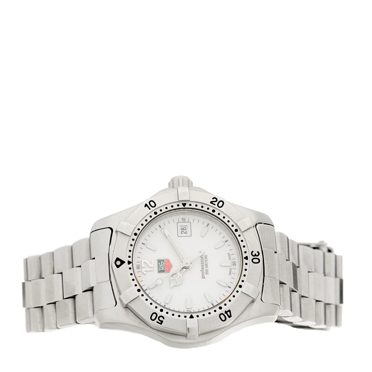 Tag Heuer Stainless Steel 28mm Professional 200M Quartz Watch White WK1311 2 of 4