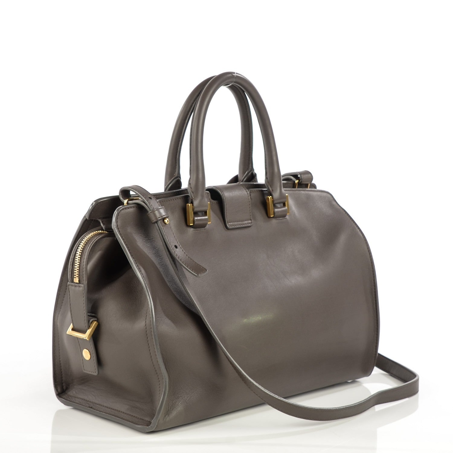 Saint Laurent Calfskin Small Classic Y Cabas Grey 3 of 9