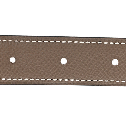 Hermes Swift Epsom Constance H Belt 85 34 Black Etoupe 4 of 5