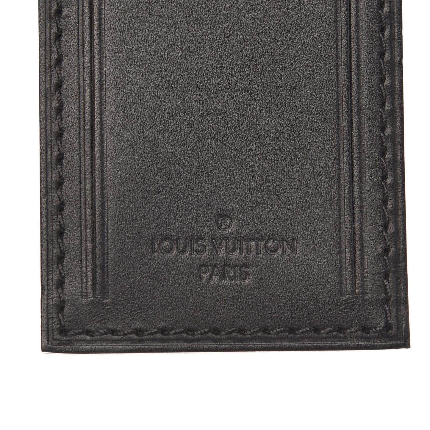 Calfskin Luggage Tag Ebene