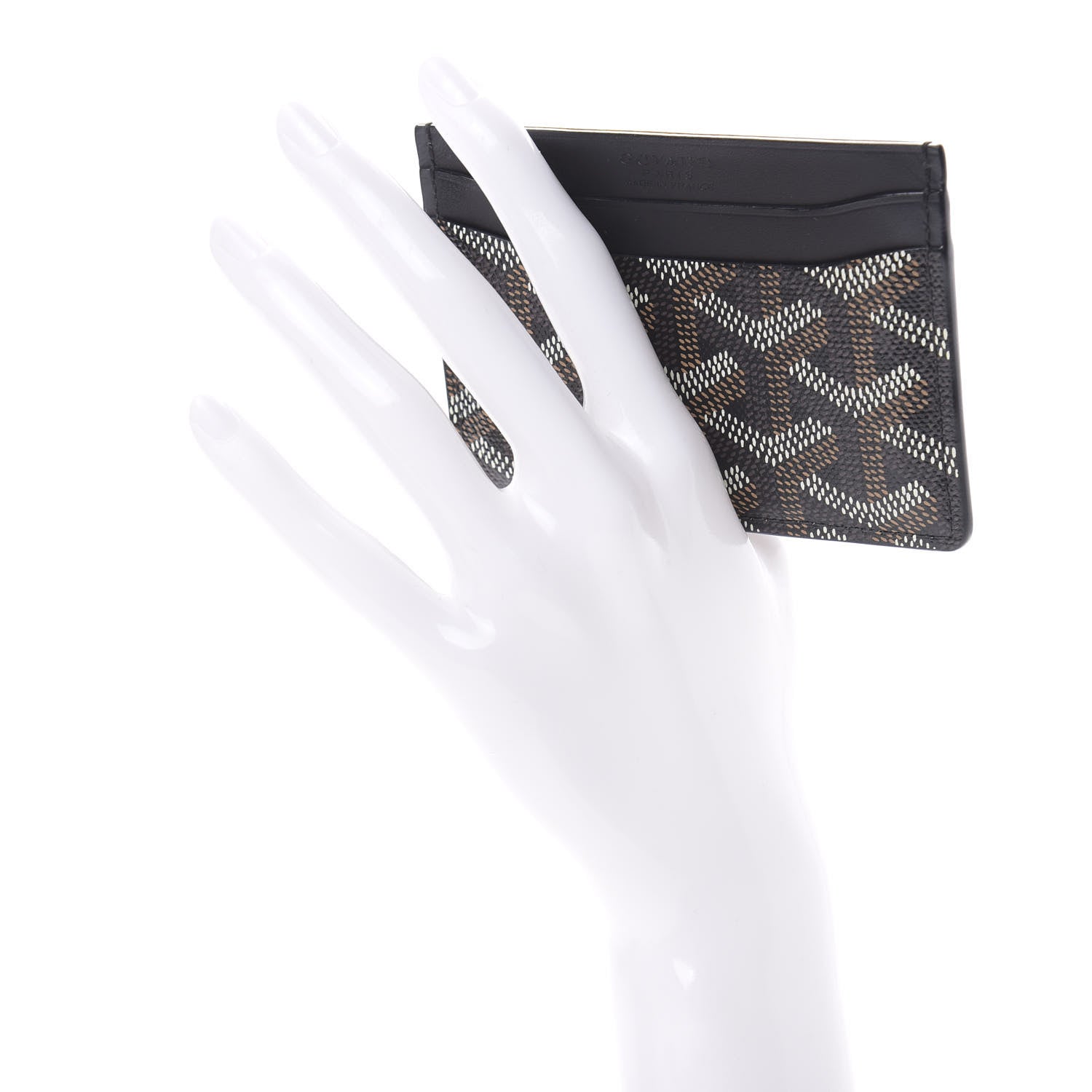 Goyard Goyardine Saint Sulpice Card Holder Black 2 of 8
