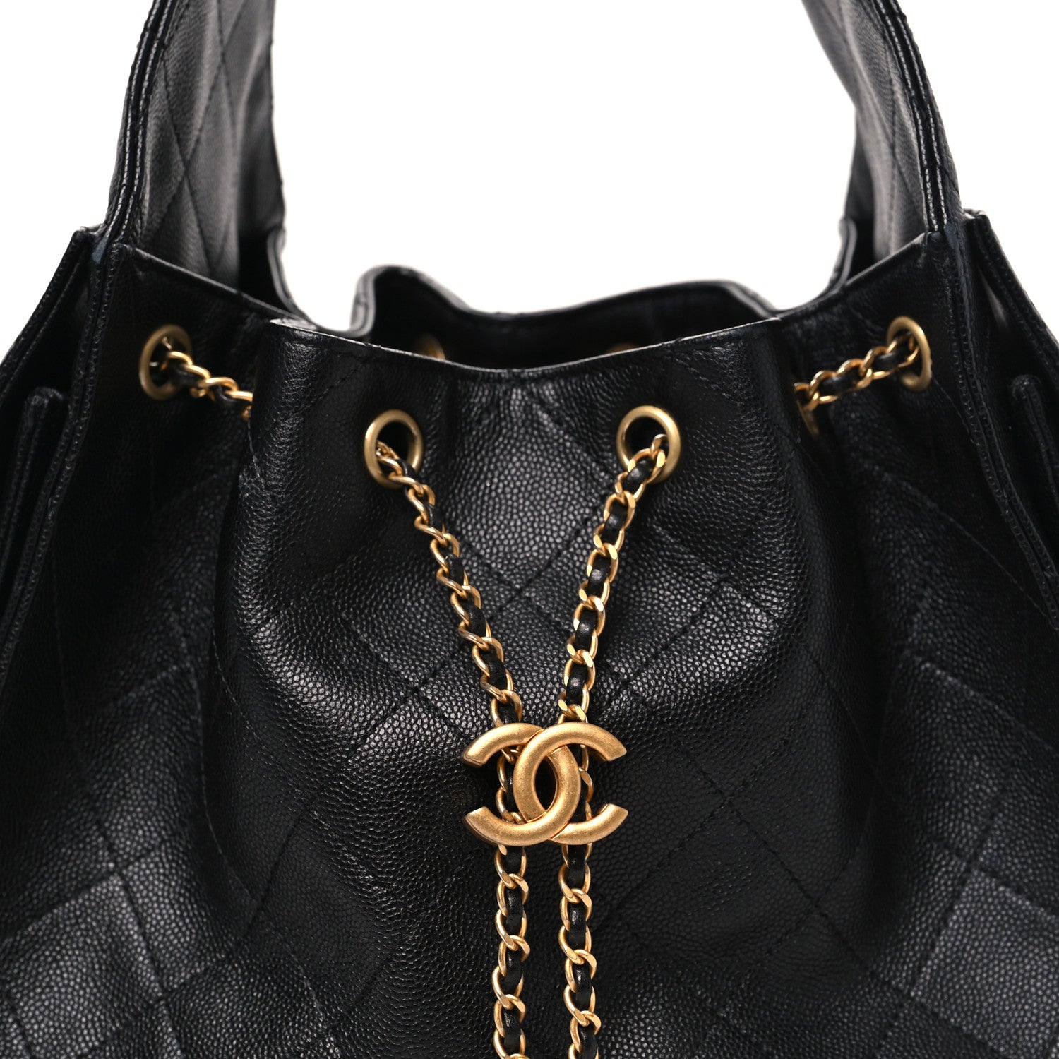 Chanel Caviar Quilted Small Chanel 25 Handbag Black 8 of 12
