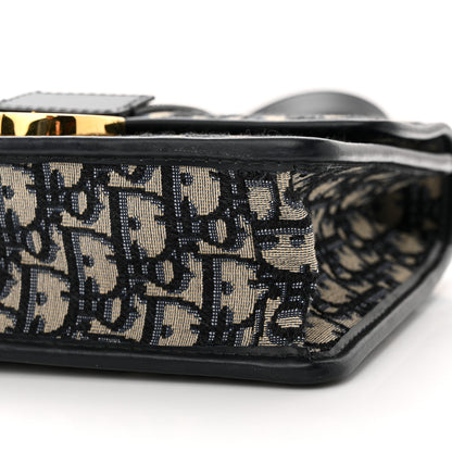 Christian Dior Oblique 30 Montaigne Flap Bag Blue 9 of 12
