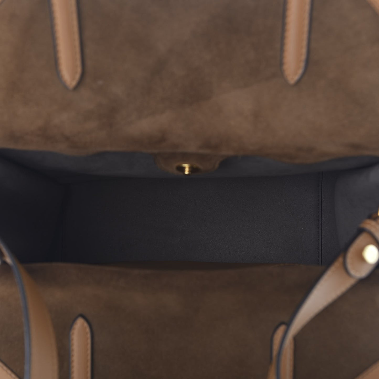 Vitello Grace Suede Flip Tote Nocciola Marrone