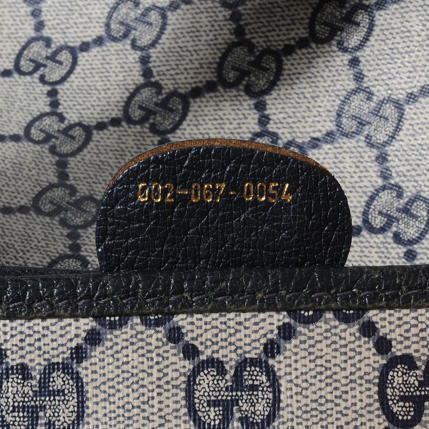 Monogram Web Tote Navy Blue