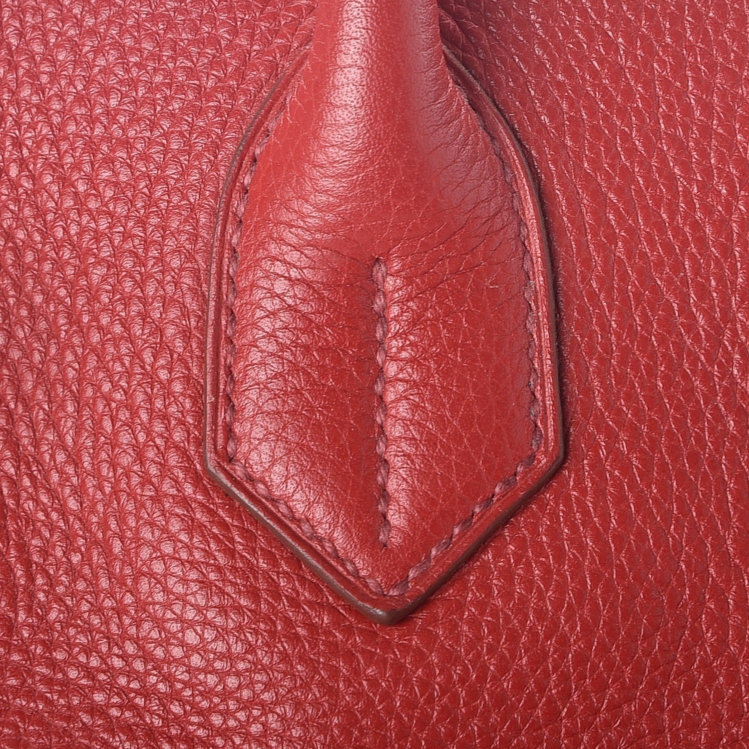 Hermes Taurillon Clemence JPG Shoulder Birkin II 42 Rouge Vif 17 of 34