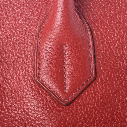 Hermes Taurillon Clemence JPG Shoulder Birkin II 42 Rouge Vif 17 of 34