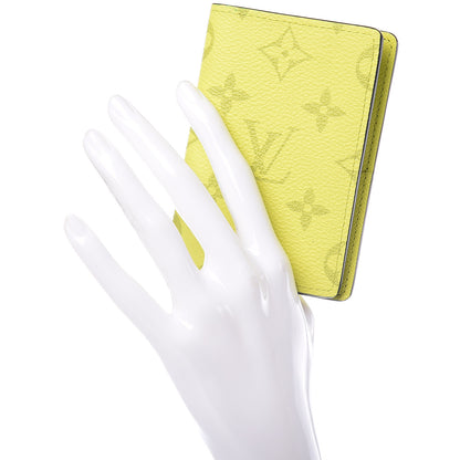 Louis Vuitton Monogram Taiga Pocket Organizer Yellow 2 of 7