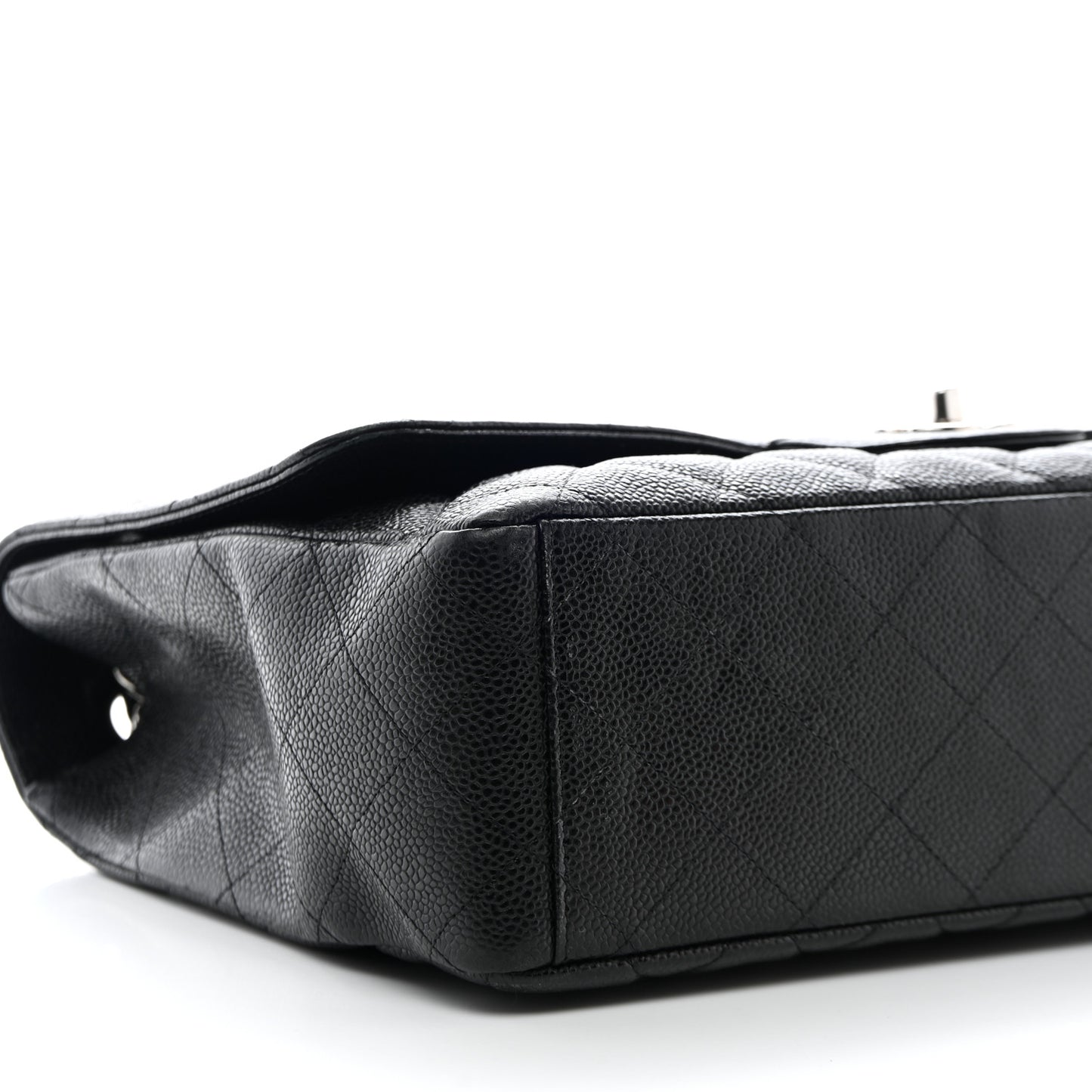 Caviar Quilted Maxi Single Flap Black