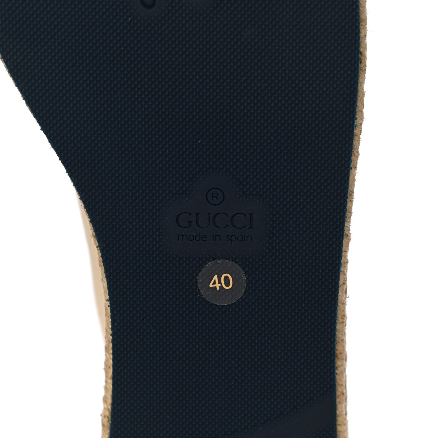 Gucci Canvas Logo Lace-Up Platform Espadrilles 40 Greggio Grege 8 of 13