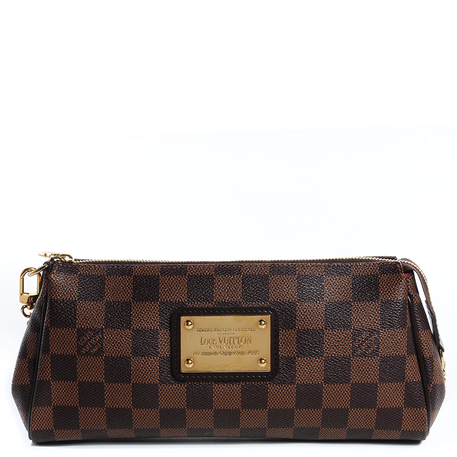 Louis Vuitton Damier Ebene Eva Clutch 1 of 8