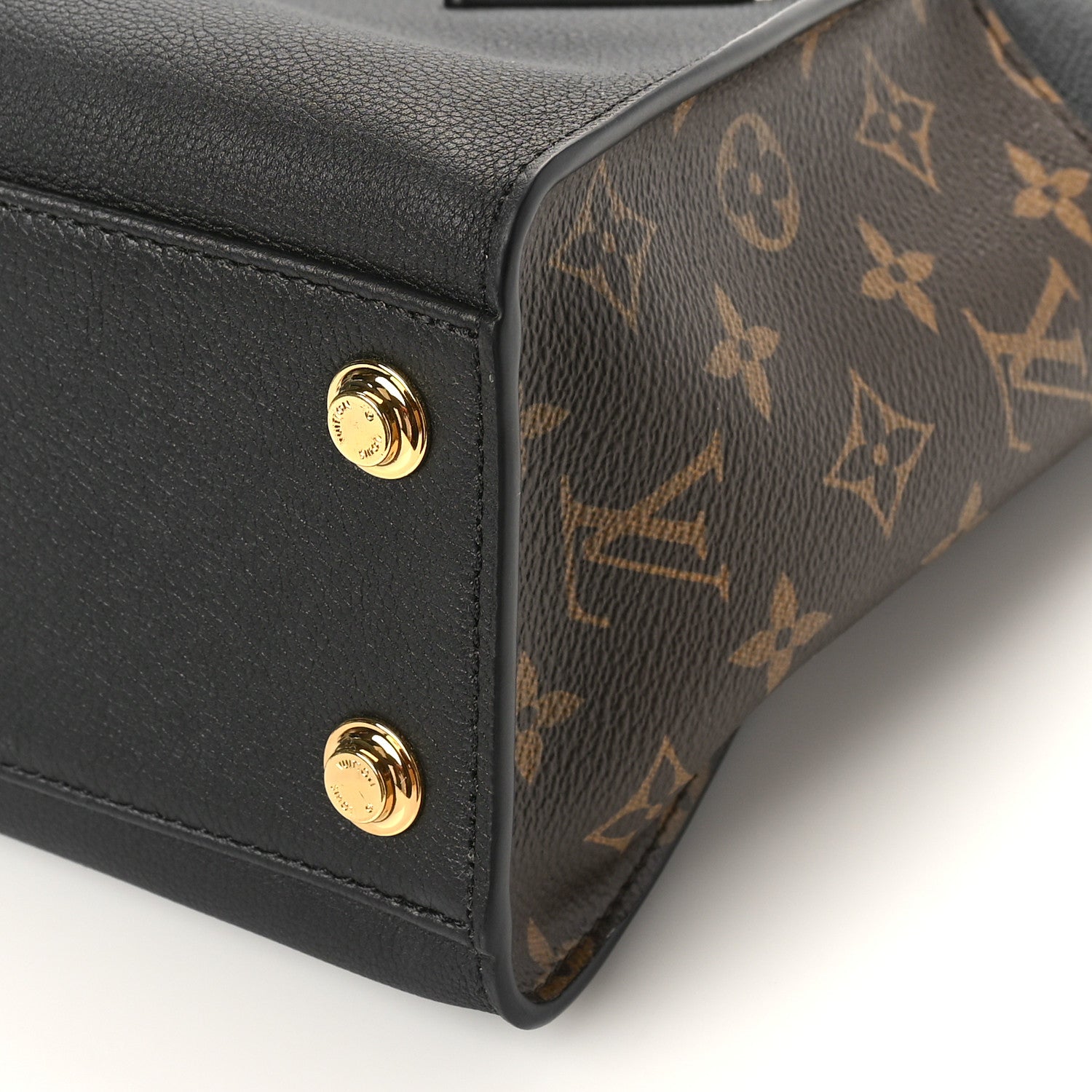 Louis Vuitton Calfskin Monogram On My Side PM Black 8 of 8