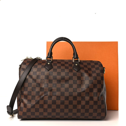 Louis Vuitton Damier Ebene Speedy Bandouliere 35 9 of 9