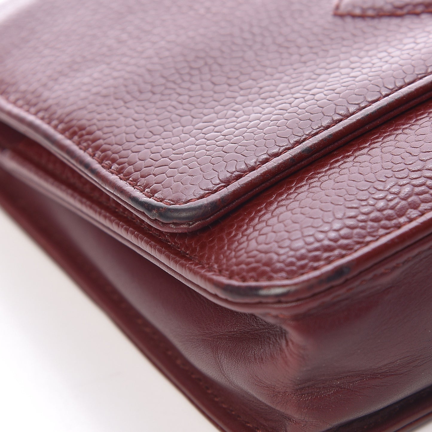 Caviar Timeless CC Wallet on Chain WOC Dark Red