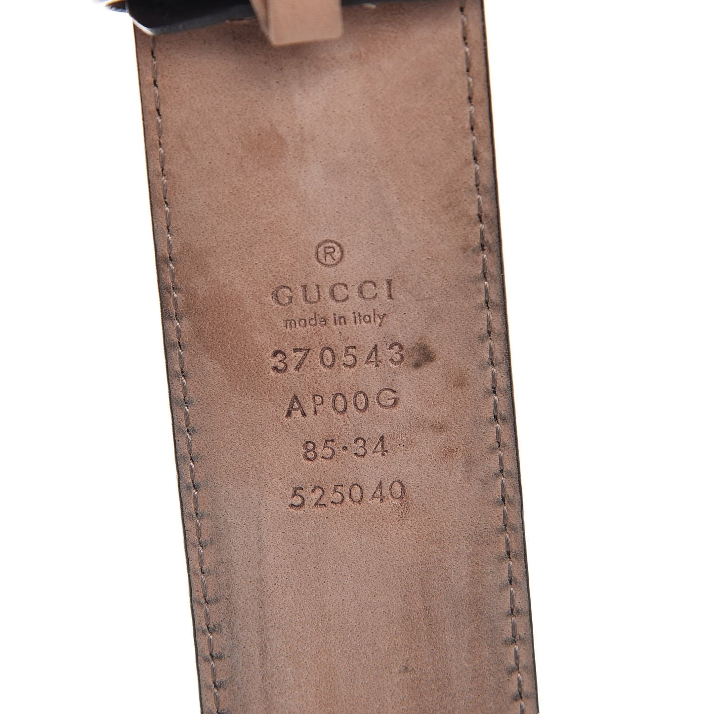 Calfskin Interlocking G 37mm Belt 85 34 Black