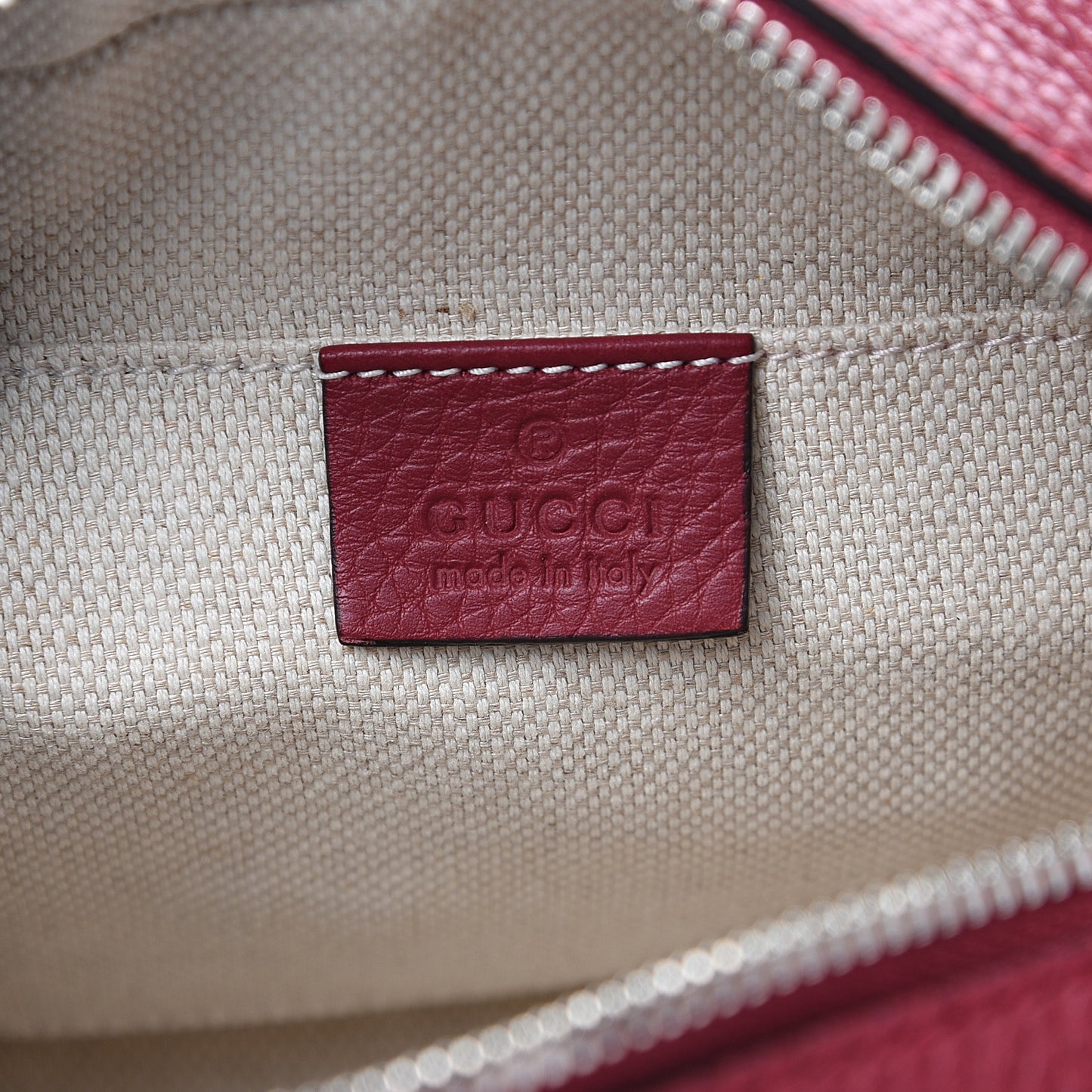 Pebbled Calfskin Studded Small Soho Disco Bag Soft Burgundy
