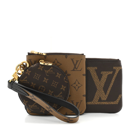 Louis Vuitton Reverse Monogram Giant Trio Pouch 1 of 10