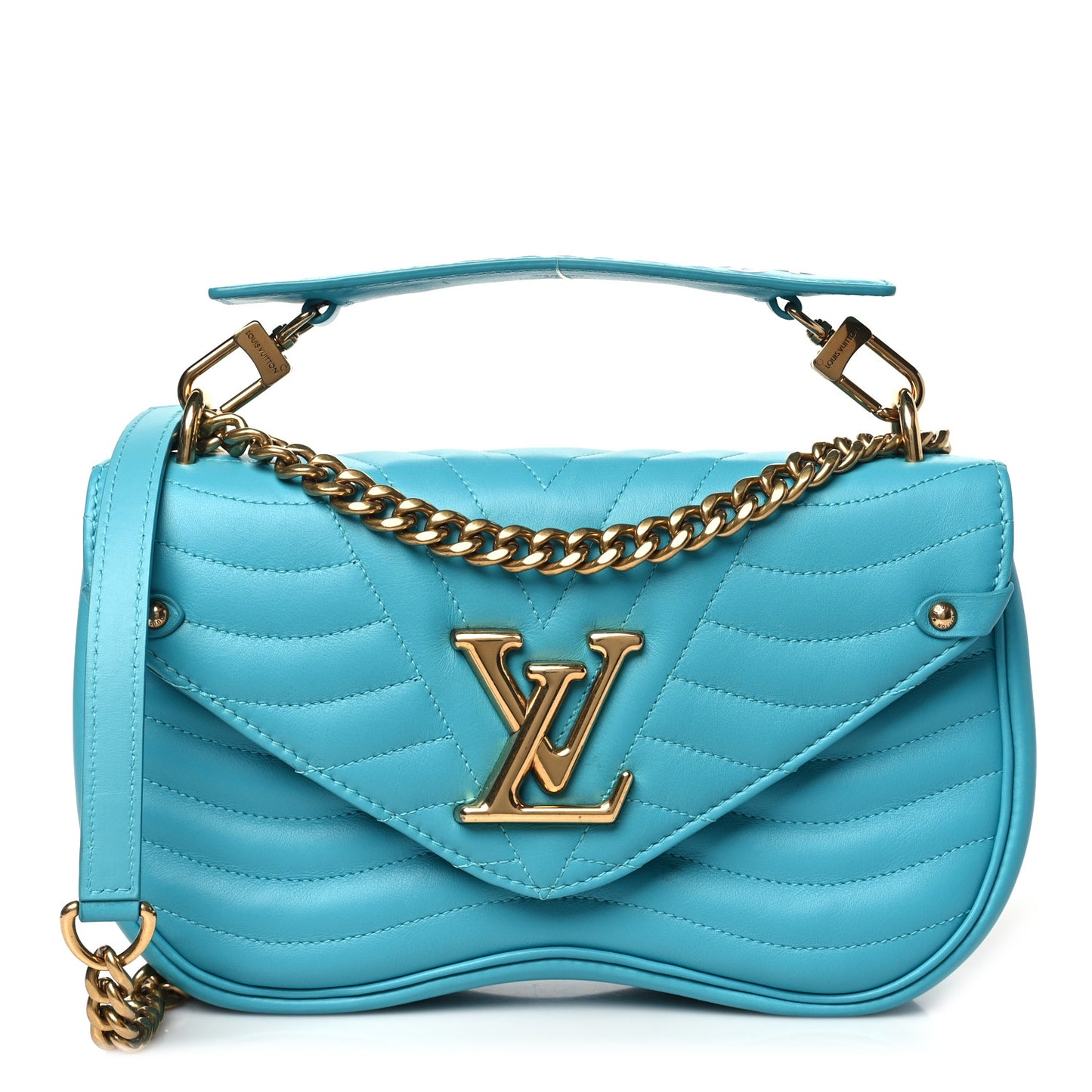 Calfskin New Wave Chain MM Malibu Green