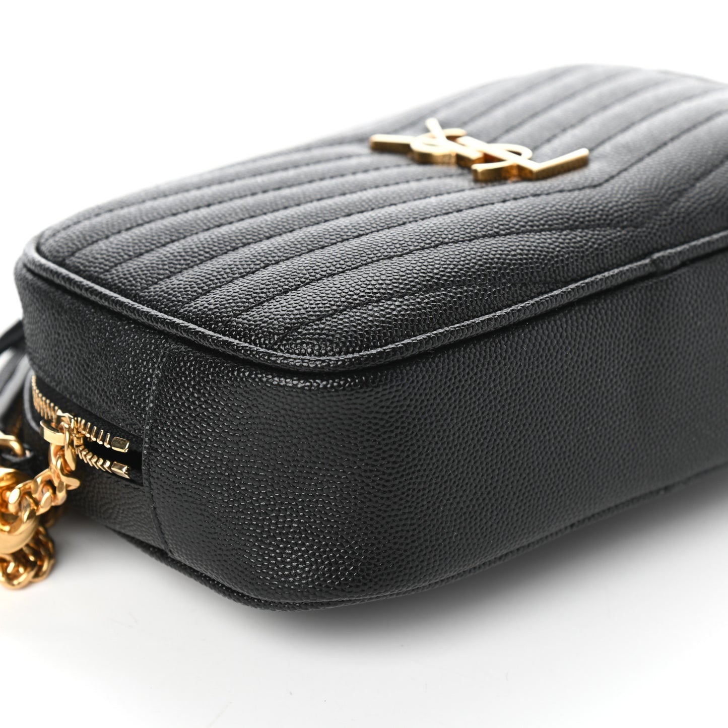 Grain De Poudre Matelasse Monogram Mini Lou Camera Bag Black