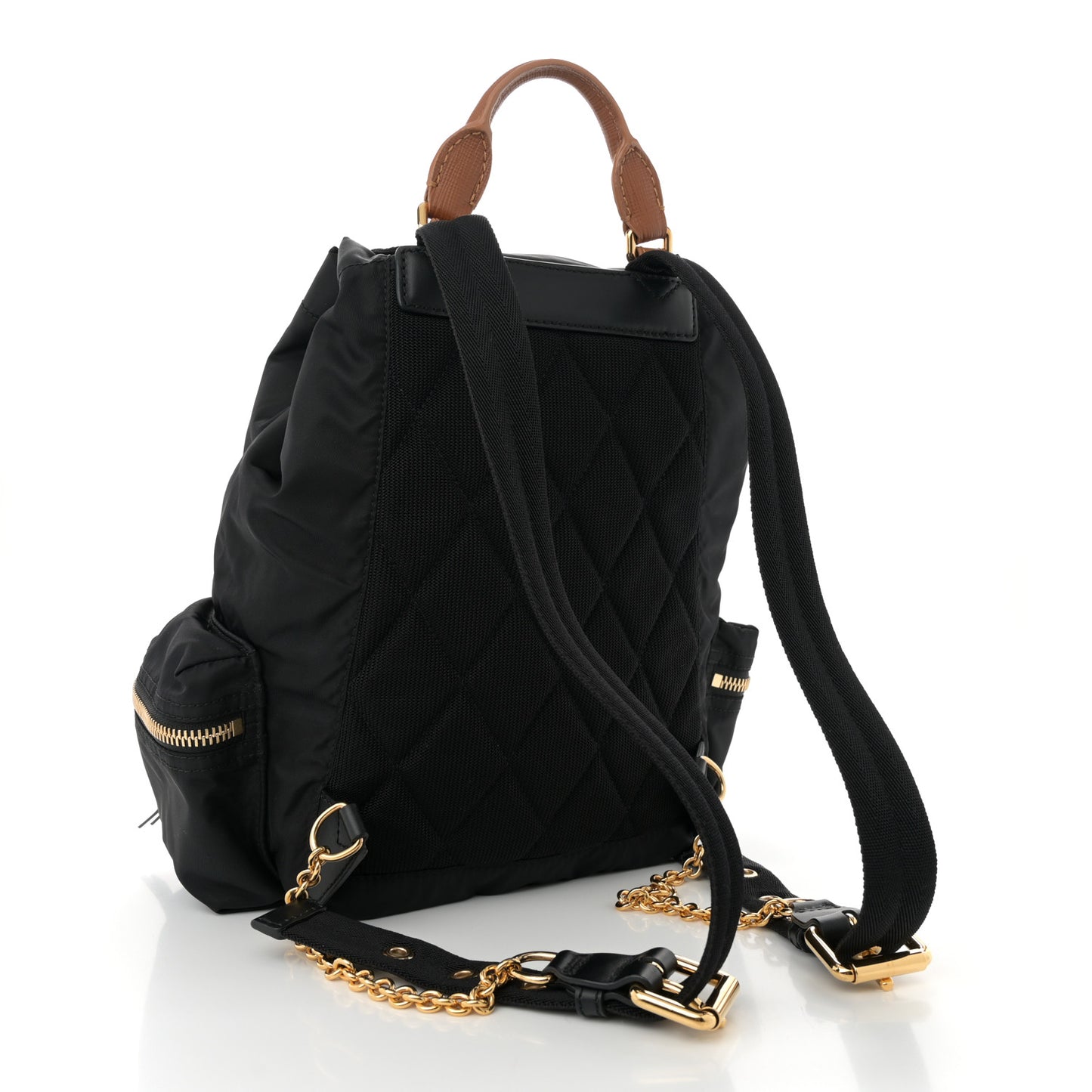 Nylon Medium Rucksack Backpack Black