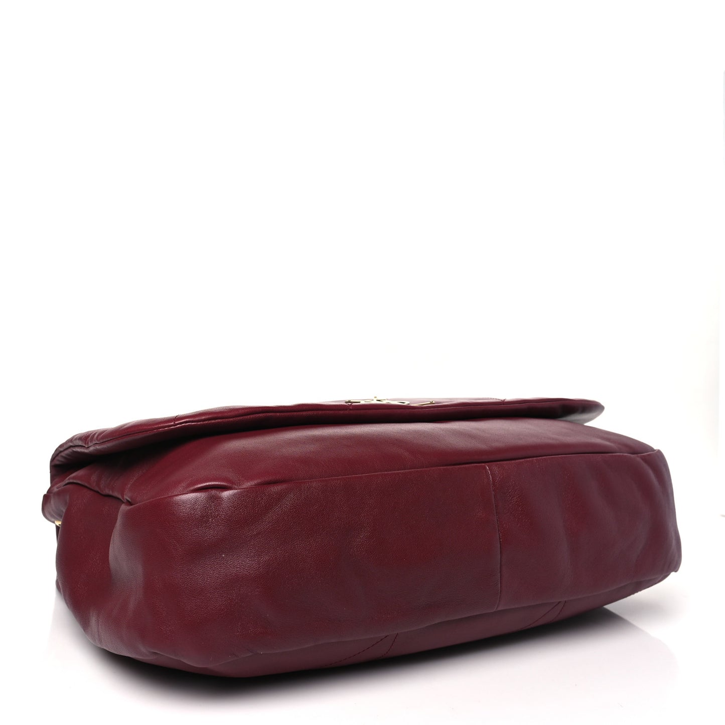Lambskin Matelasse Monogram Large Jamie 4.3 New Dark Bordeaux