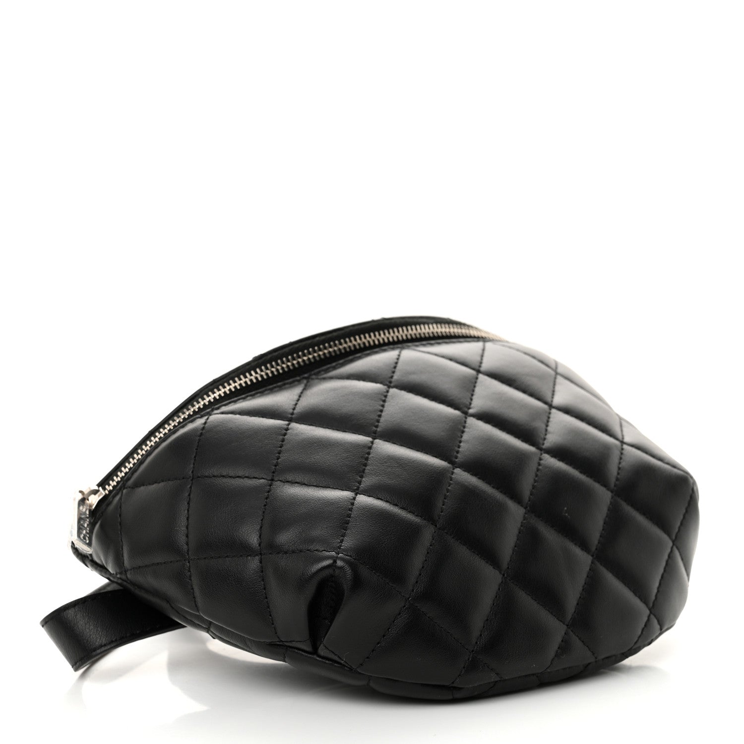 Chanel Calfskin Quilted Uniform Waist Belt Bag Black 4 of 11