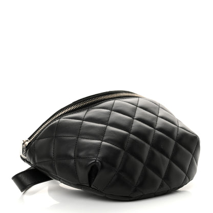 Chanel Calfskin Quilted Uniform Waist Belt Bag Black 4 of 11