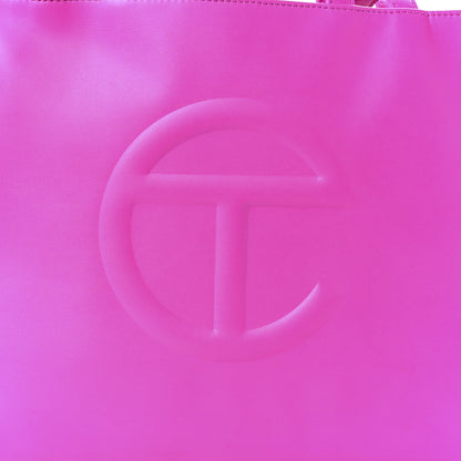 Telfar Vegan Leather Medium Shopping Bag Azalea 9 of 10
