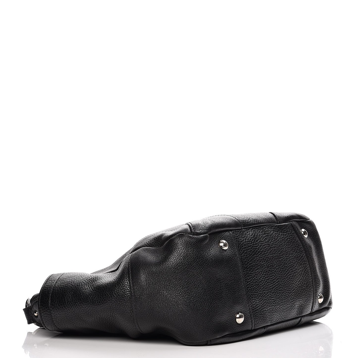 Vitello Daino Side Pocket Hobo Nero Black