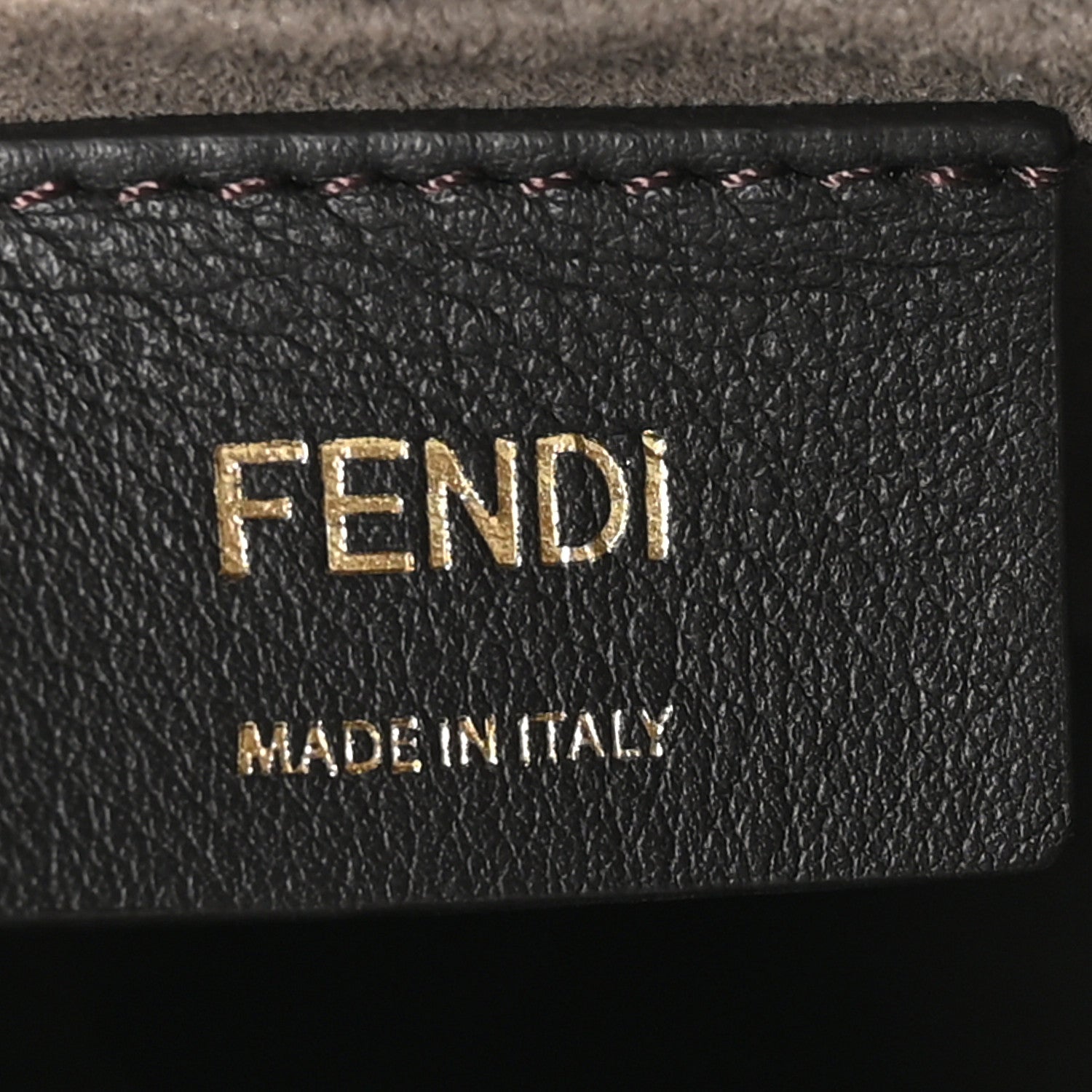 Fendi Vitello Liberty F is Fendi Bi-Color FF 1974 Embossed Mini Mon Tresor Bucket Bag Maya Black 6 of 10