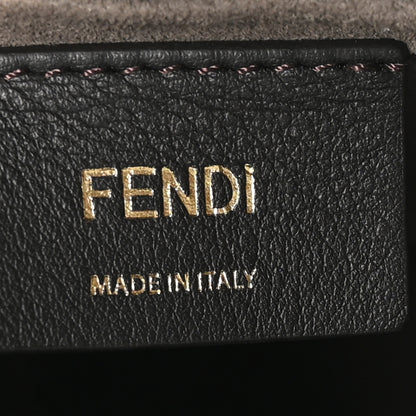 Fendi Vitello Liberty F is Fendi Bi-Color FF 1974 Embossed Mini Mon Tresor Bucket Bag Maya Black 6 of 10