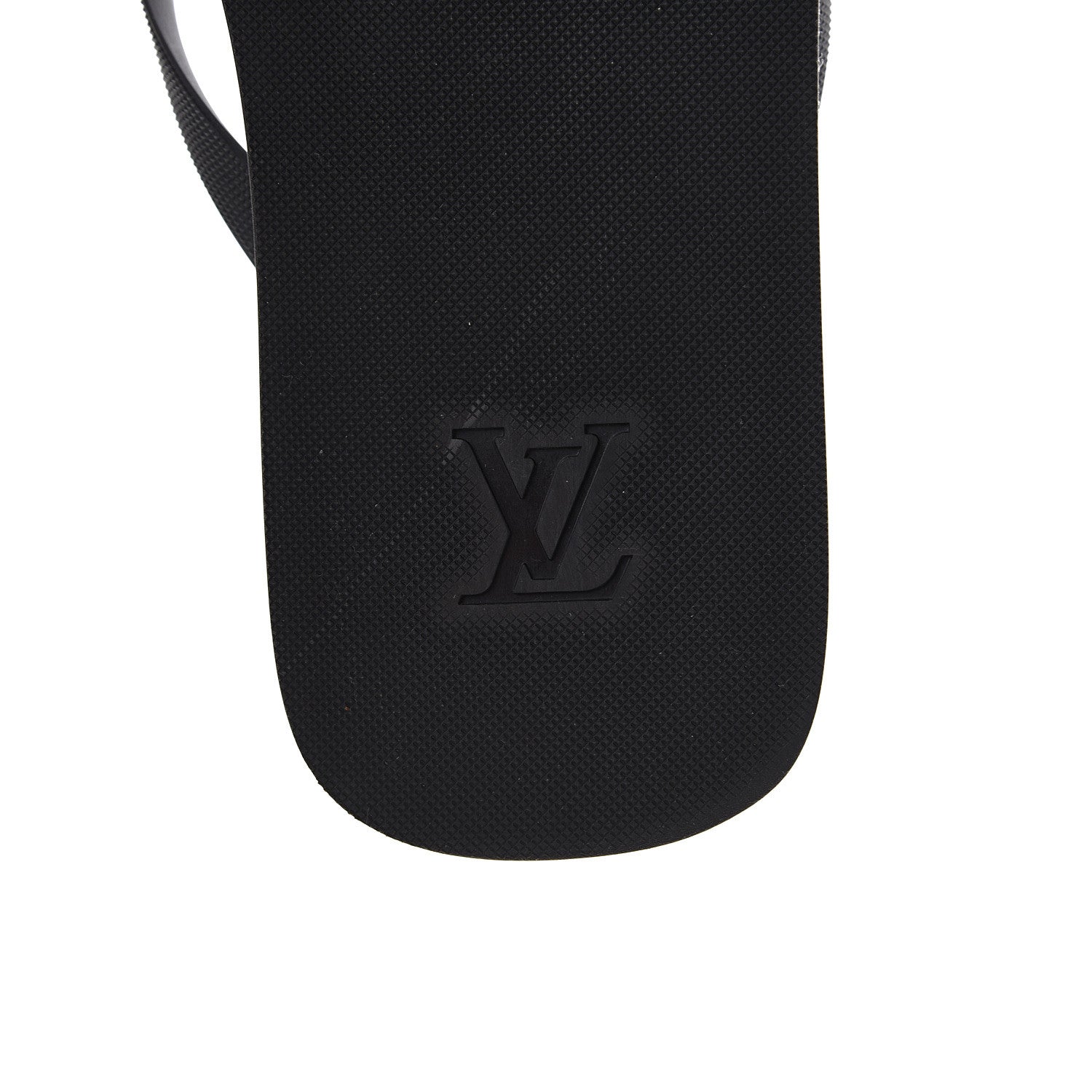 Louis Vuitton Rubber Mens Molitor Thong Sandals 8 Black 6 of 7