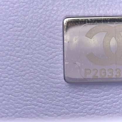 Chanel Caviar Quilted Medium Double Flap Light Purple 7 of 9