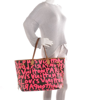 Louis Vuitton Monogram Graffiti Neverfull GM Fuchsia 2 of 7