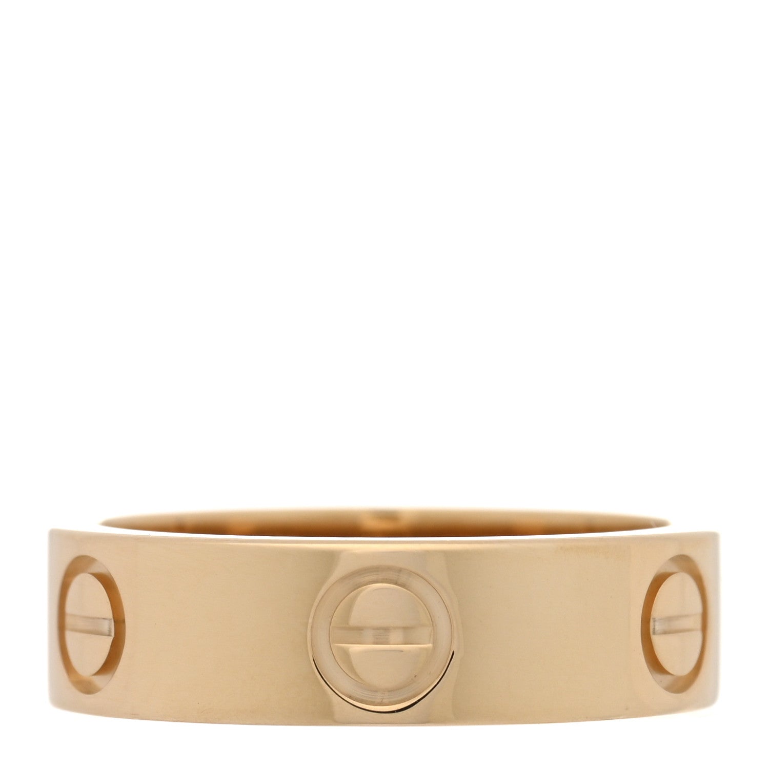 Cartier 18K Yellow Gold 5.5mm LOVE Ring 53 6.5 1 of 5