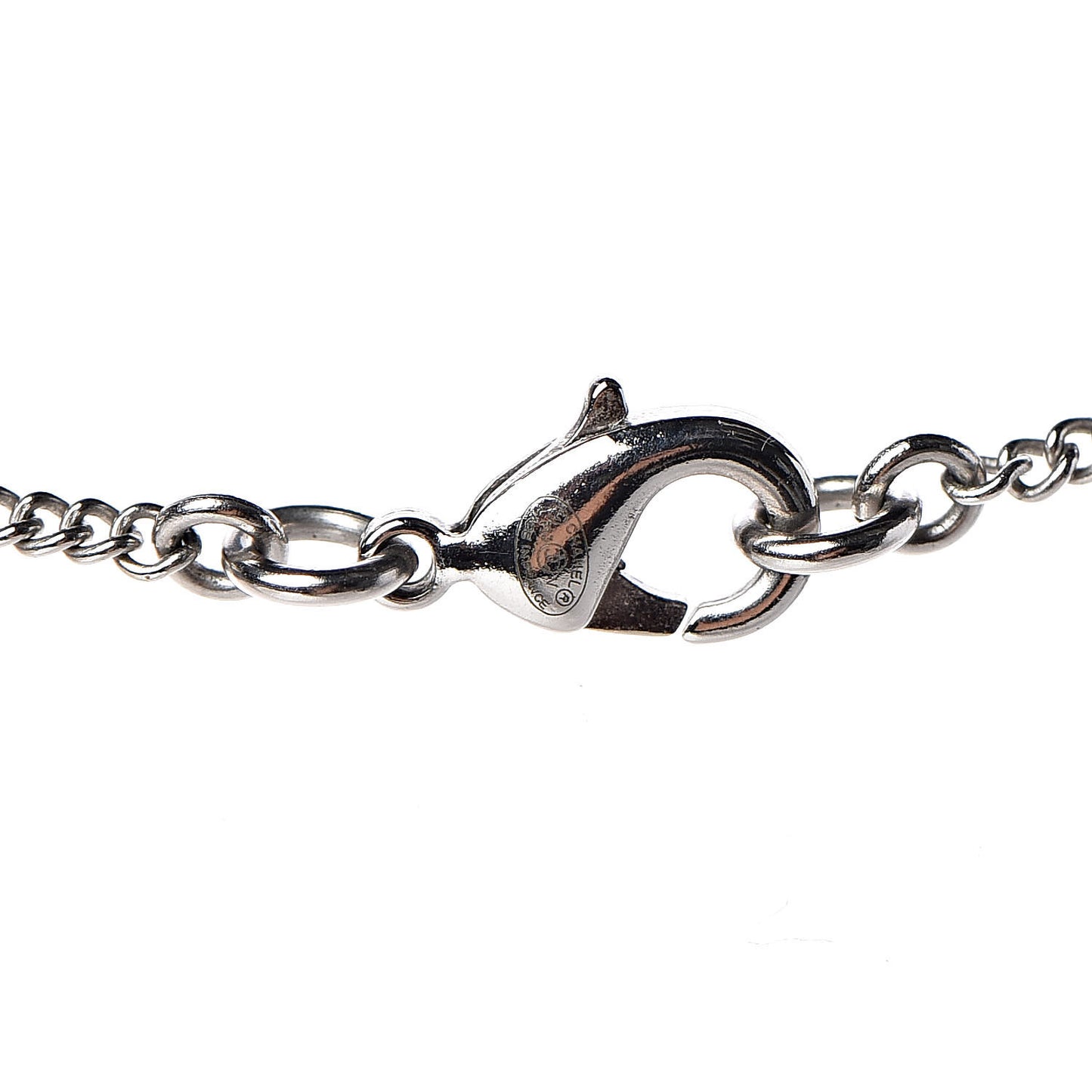 Crystal Timeless CC Necklace Silver