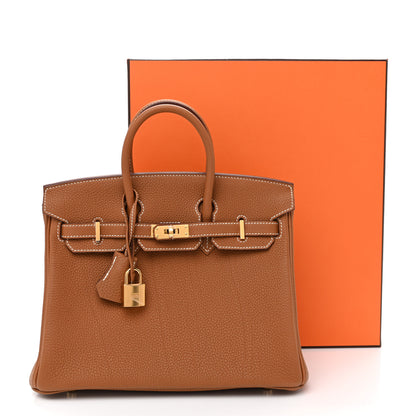 Hermes Togo Birkin 25  Gold 13 of 13